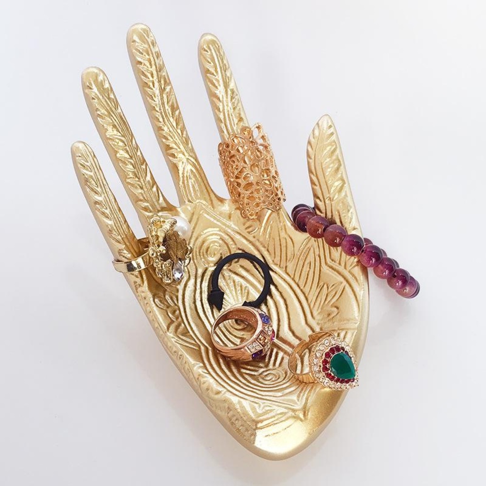 Gold Hand Jewelry Rack